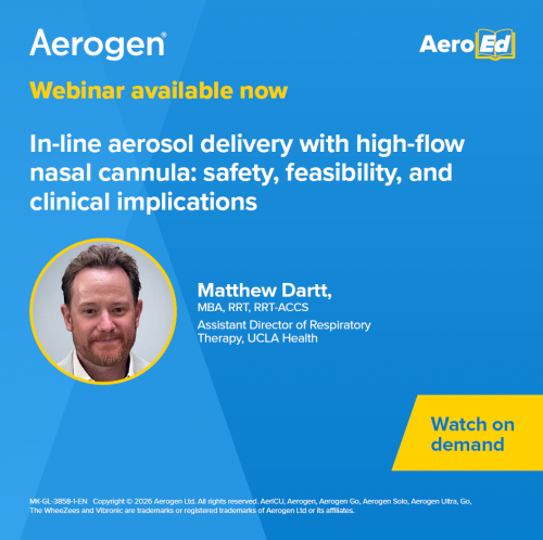 Webinar on In-line Aerosol Delivery with High Flow Nasal Cannula (HFNC)