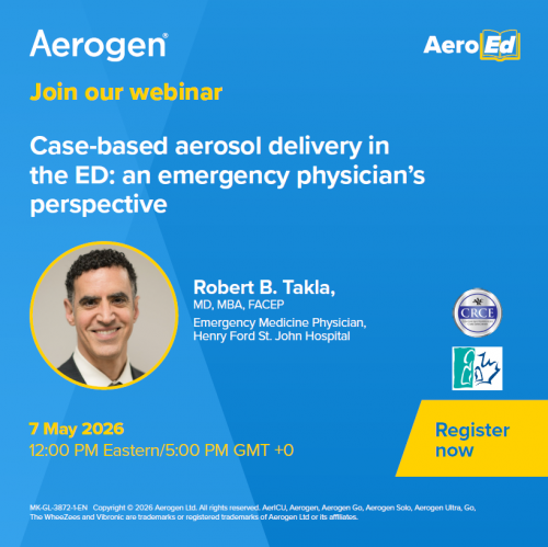 Webinar on Case-based aerosol delivery in the ED