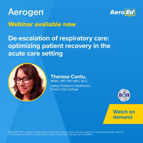 Webinar on De-escalation of respiratory care