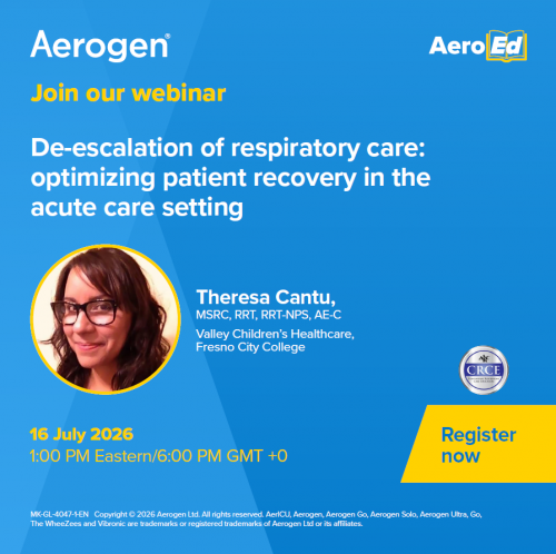 Webinar on De-escalation of respiratory care
